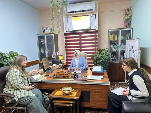 The Center for Women’s Studies at the University of Baghdad Welcomes a Delegation from the Lithuanian Organization OSMOS (1)